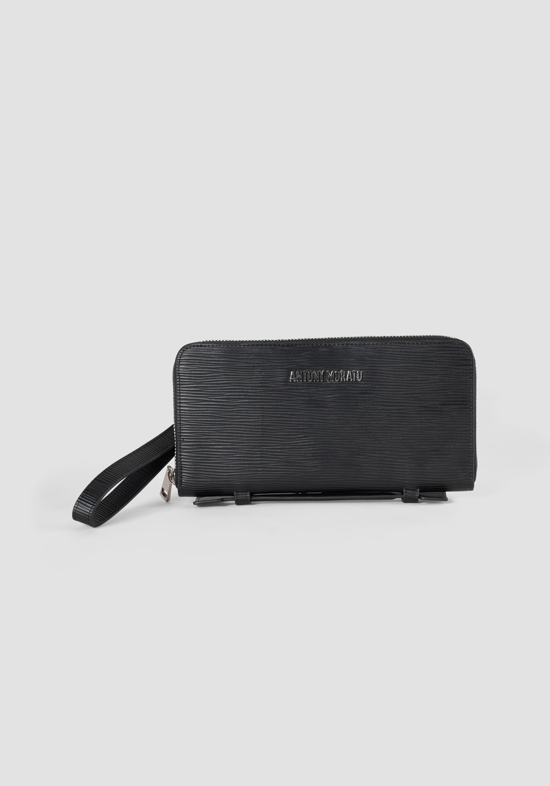BORSA POCHETTE IN SILMILPELLE CON GANCIO
