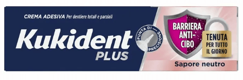 KUKIDENT Plus Barriera Anti Cibo Sapore Neutro 40g