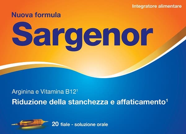 SARGENOR 20 FIALE 5ML - Integratore per stanchezza e affaticamento