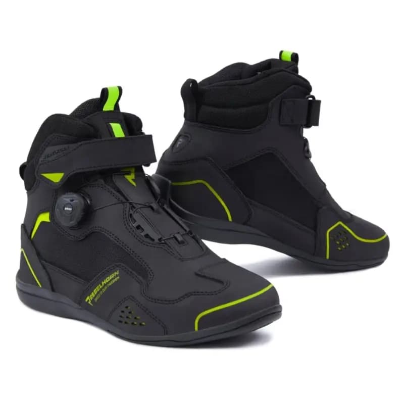 Scarpe Moto Rebelhorn Spark II Nero Giallo Fluo 40