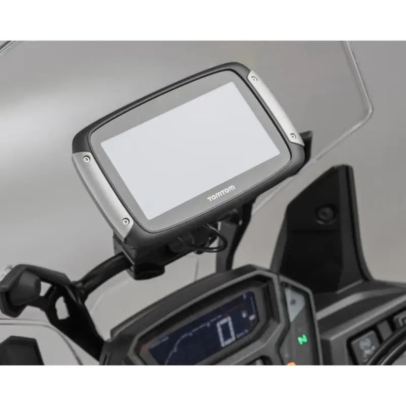 Supporto Navigatore Sw-Motech Tubolare 10/12 mm Nero
