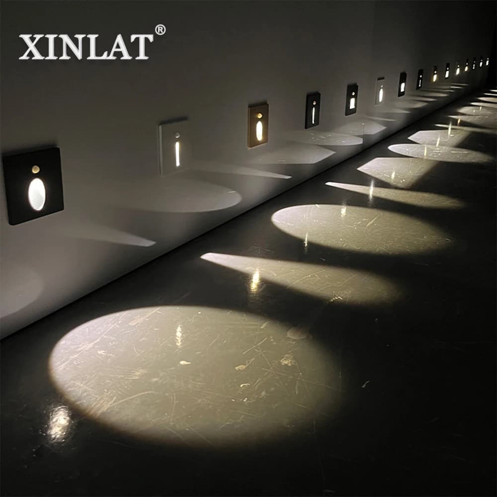 1.5W scale Led Light luci notturne intelligenti PIR Motion Detector sensore lampada da parete per scaletta camera da letto balcone Home Decor