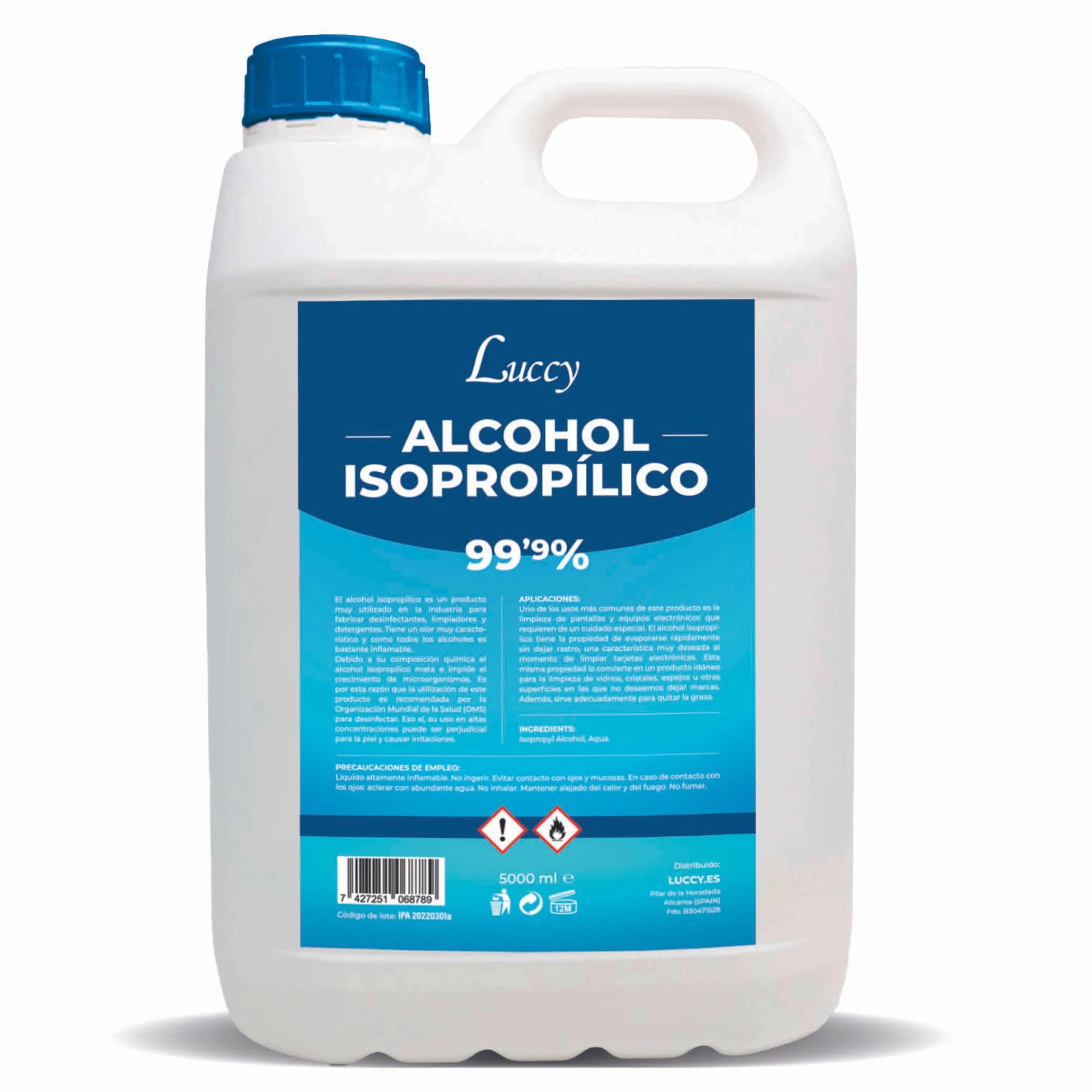 Alcool Isopropilico 99.9% |     Isopropanolo, Ideale per la Pulizia di Componenti Elettronici, Disinfezione