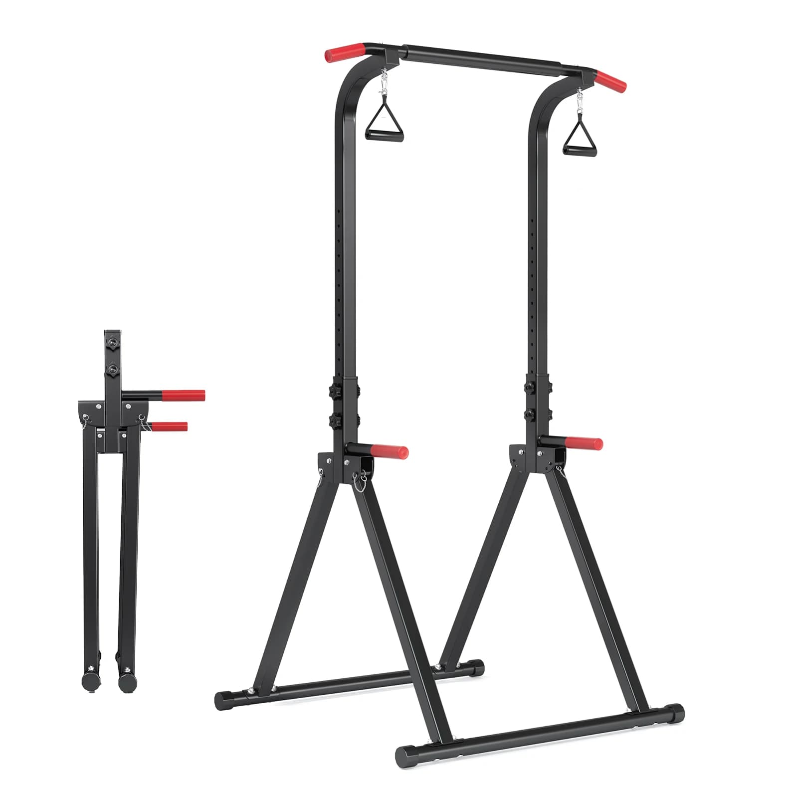 Barra per trazioni pieghevole, regolabile in altezza fino a 168 cm, portata 200 kg, 9 livelli, un attrezzo per tutto il corpo