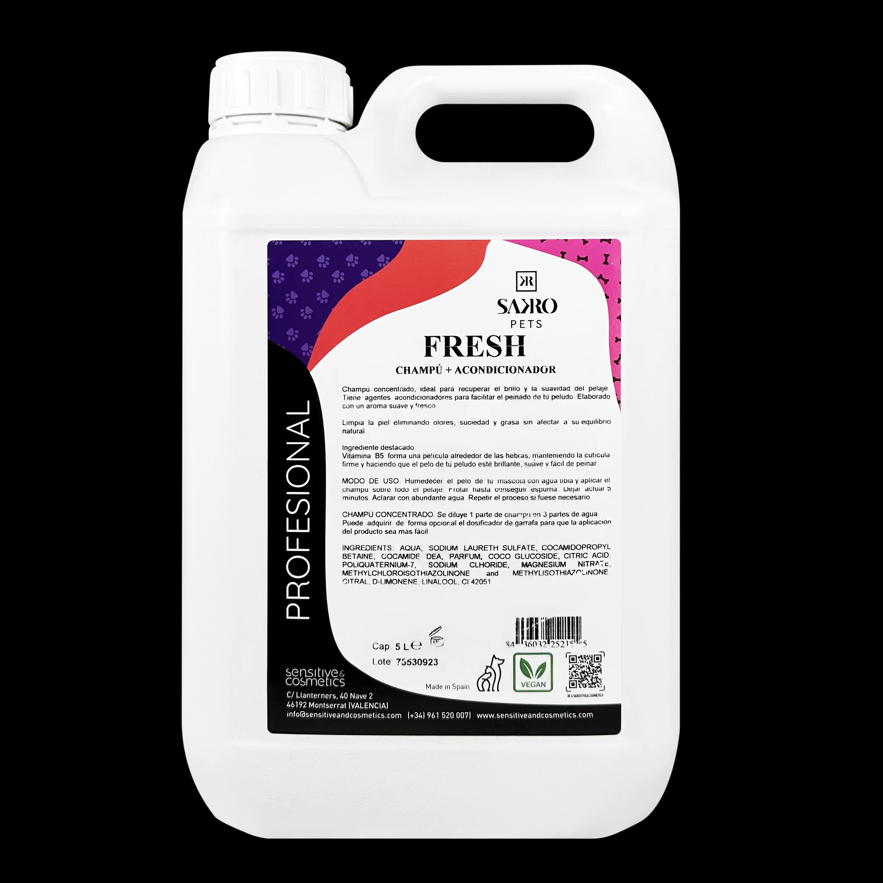 Shampoo per cani fresco con balsamo |