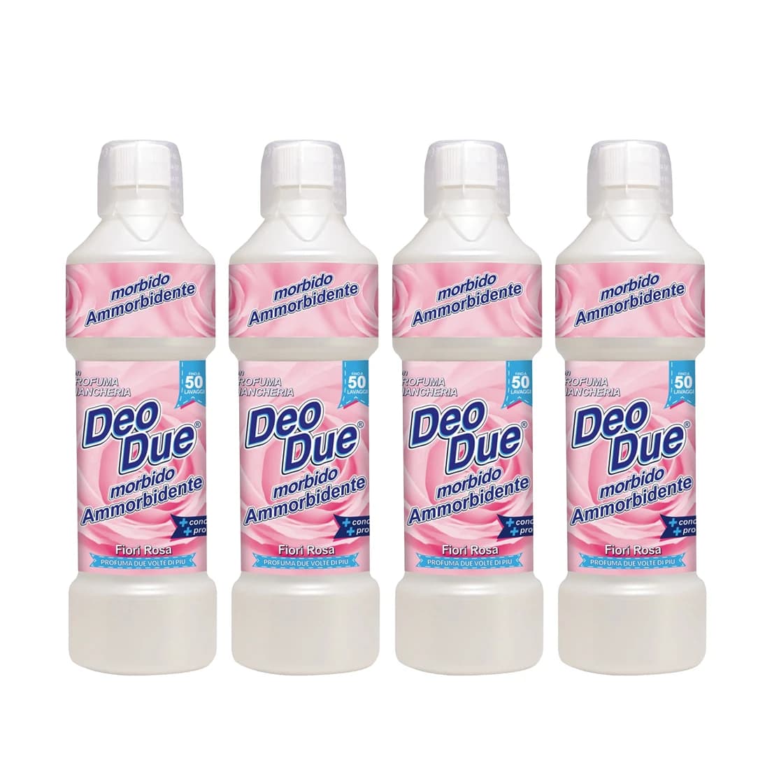 4x Deo Due Ammorbidente 1L 50lav. Totale 200lav.