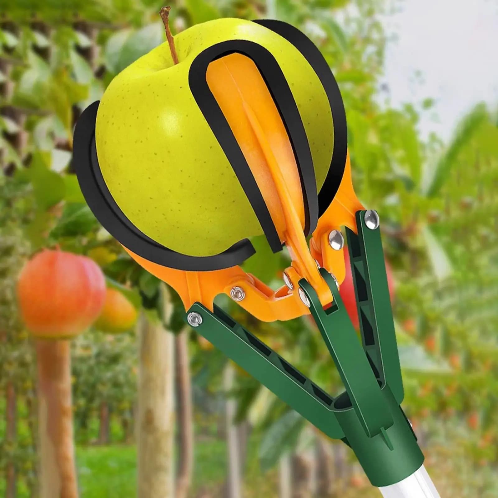 Raccoglitrice di frutta da 2,2 m Raccoglitrice di frutta multifunzione in gomma morbida a tre artigli Dispositivo per la raccolta di frutta ad alta