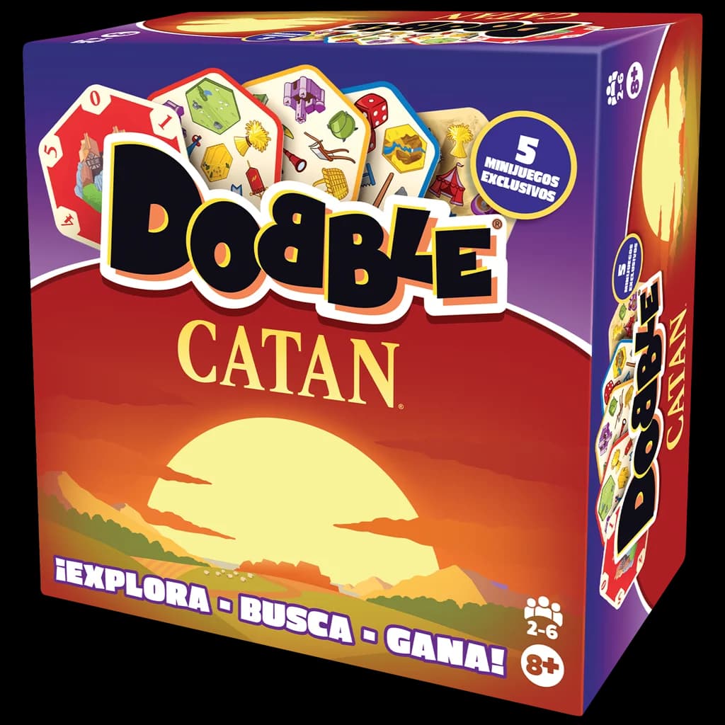 Asmodee - Dobble Catan Game - Da 2 a 6 giocatori - 15 minuti per partita - In spagnolo e portoghese