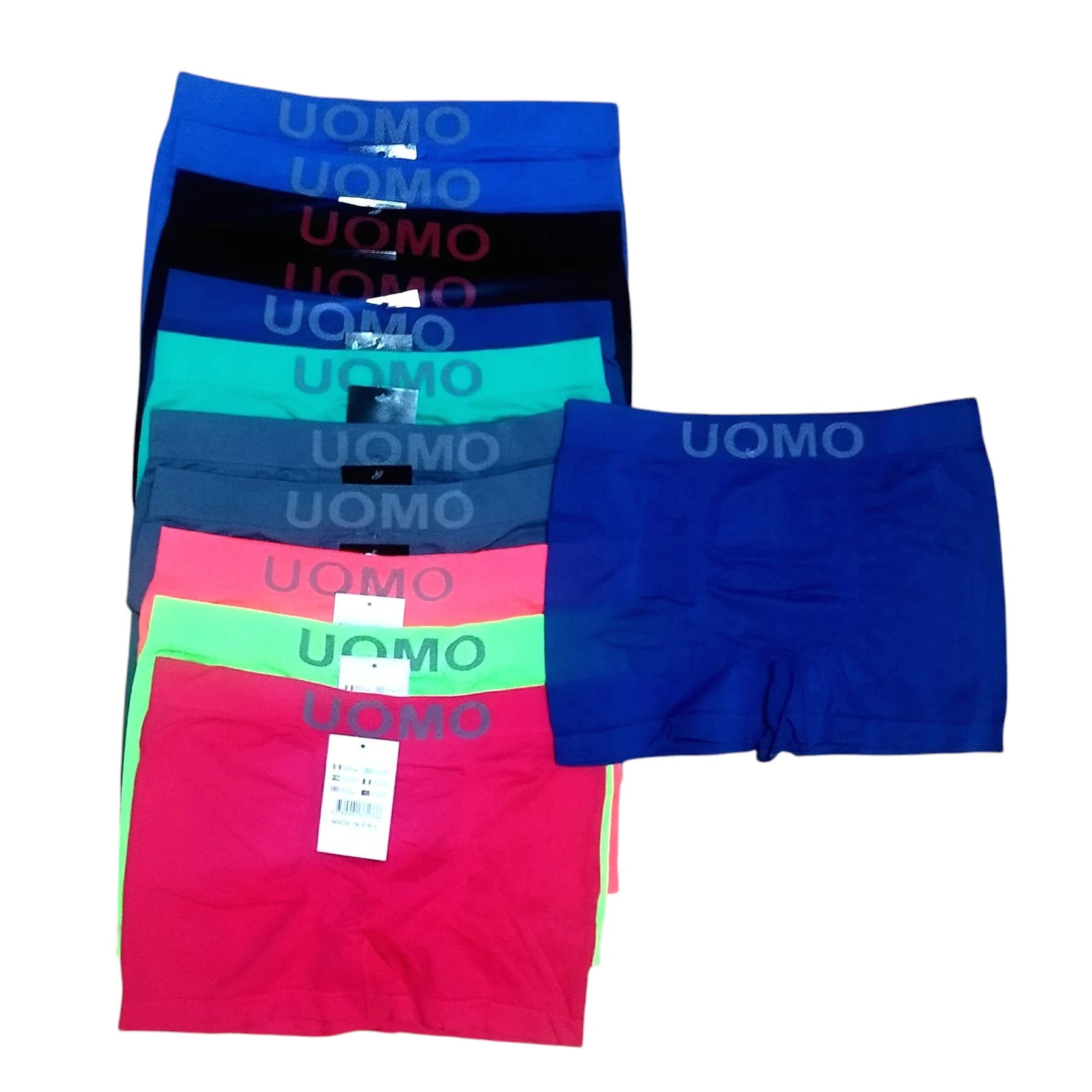 Liababylove, confezione da 12 Boxer da Uomo in Lycra Senza Cuciture, Morbidi, Elasticizzati e Confortevoli - Collezione UOMO