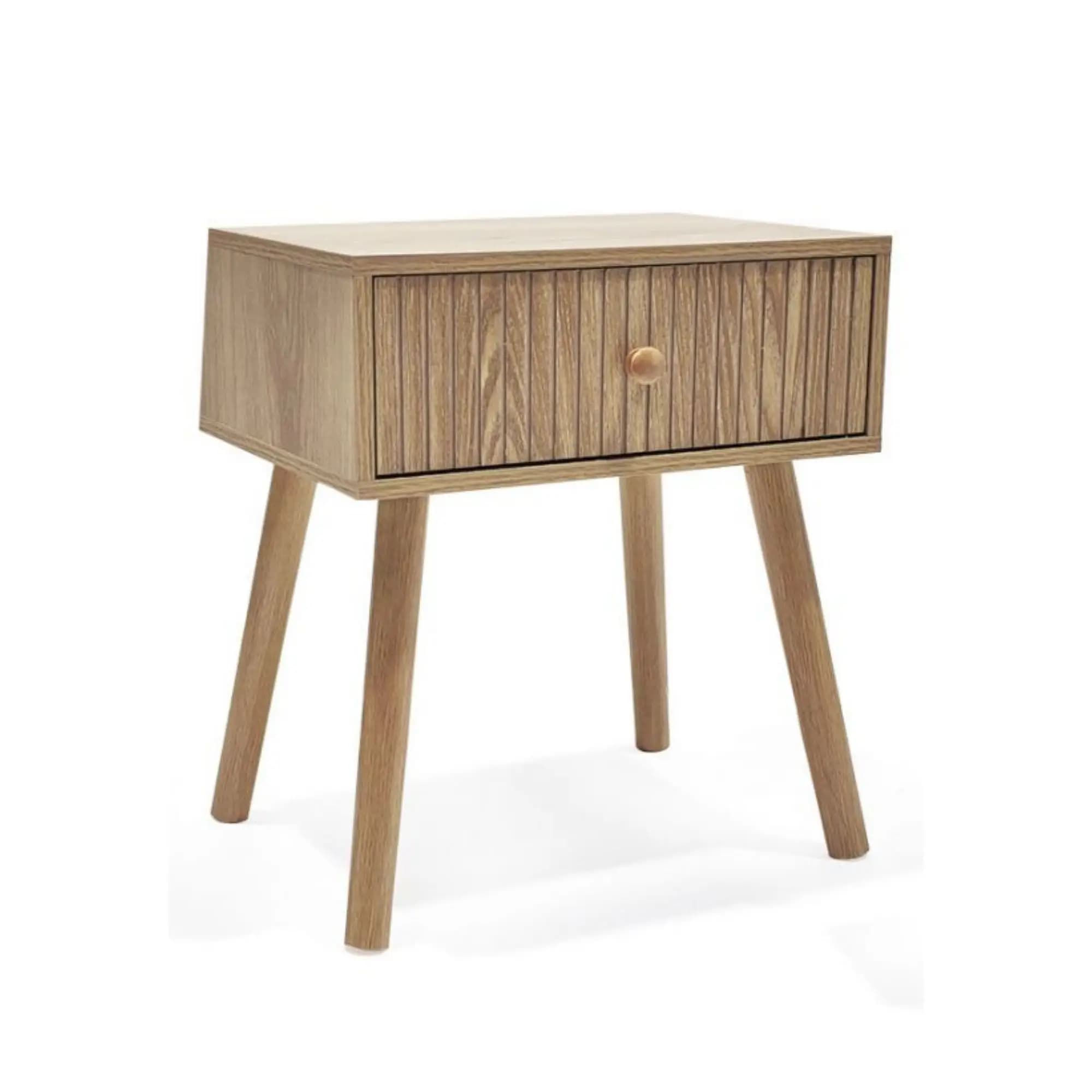 KIT MOBILE |   Comodini in legno e metallo, design nordico o industriale con opzioni di cassetti, ante o ripiani, mobili compatti per la camera da
