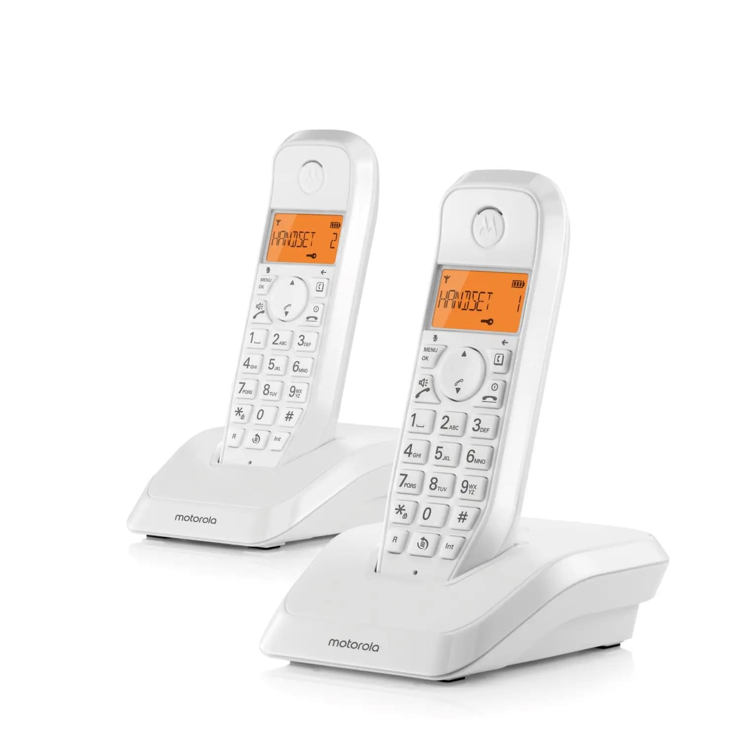 Motorola Voice S1201 - Telefono fisso digitale senza fili con blocco chiamate e funzione Non disturbare, altoparlante vivavoce, rubrica fino a 50 nomi