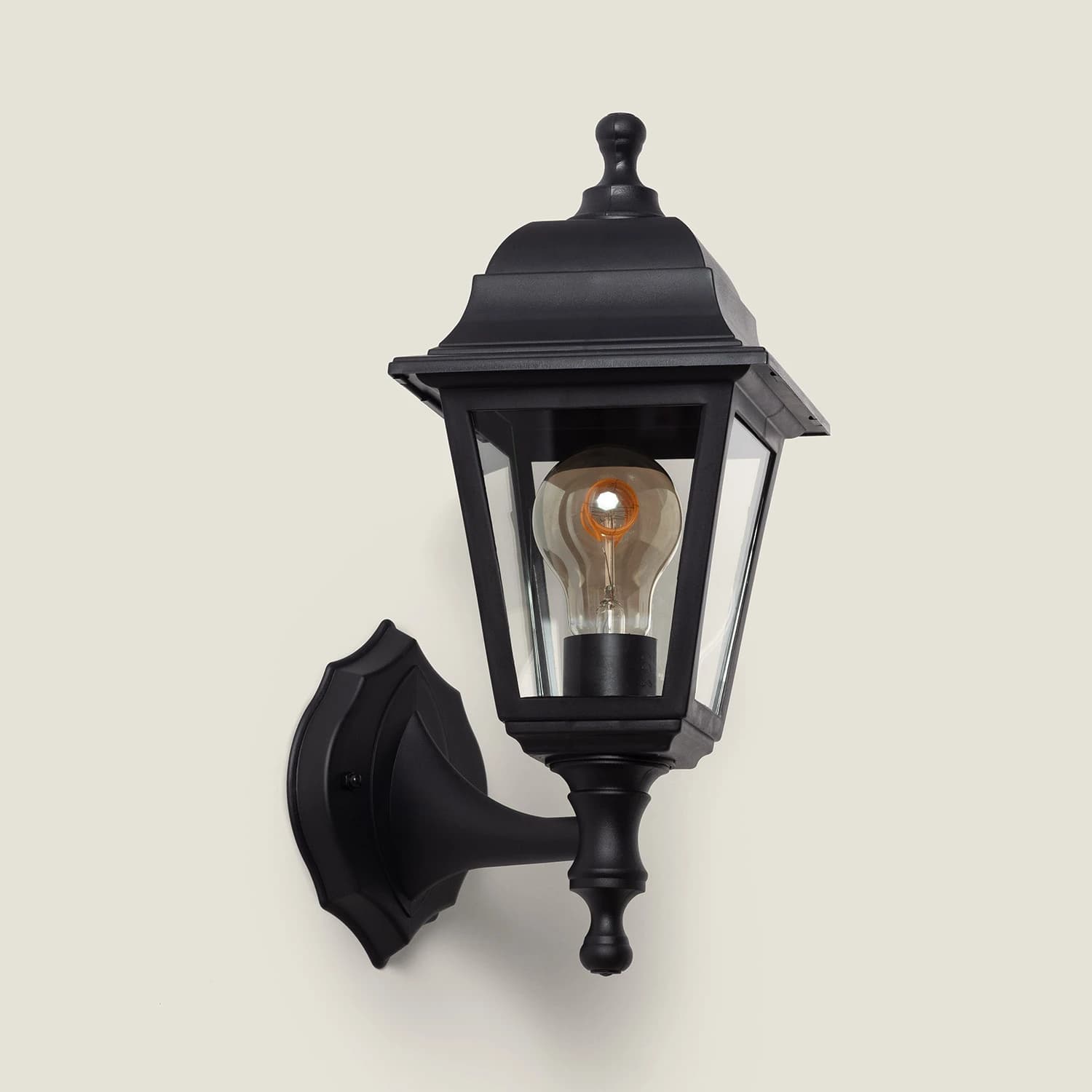 Lampada da parete per esterni Ledkia Mini Villa LED nera E27 IP44