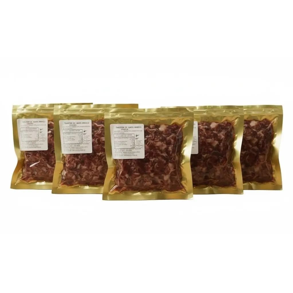 Taquitos di Prosciutto Ibérico da bait - Scaglie di Prosciutto Ibérico - 5 unità da 100g - Ibéricos Faustino Gil -
