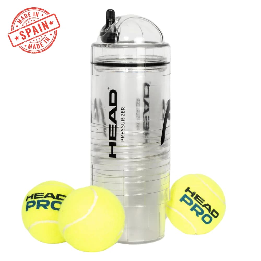 Pressurizzatore per palline da tennis e padel HEAD X3 (nessuna pompa d'aria inclusa) - Mantenere e recuperare la pressione tra le partite, marchio