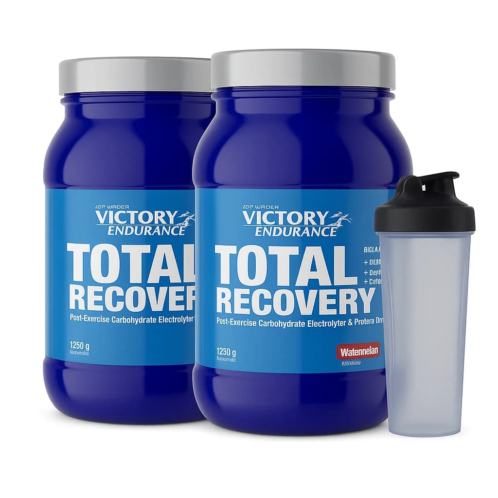Confezione da 2 con Shaker Victory Endurance casuale - Recupero Totale 1250 g - Recupero muscolare - Gusto: Anguria
