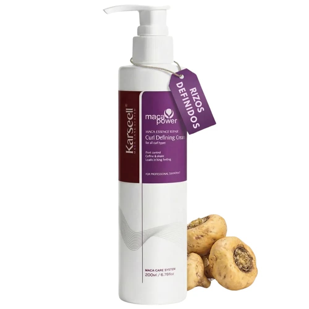 KARSEELL Crema Definizione Capelli Ricci Idratazione Riparazione Anti-Crespo Senza Solfati Senza Parabeni Olio di Argan Murumuru Cheratina Lucentezza