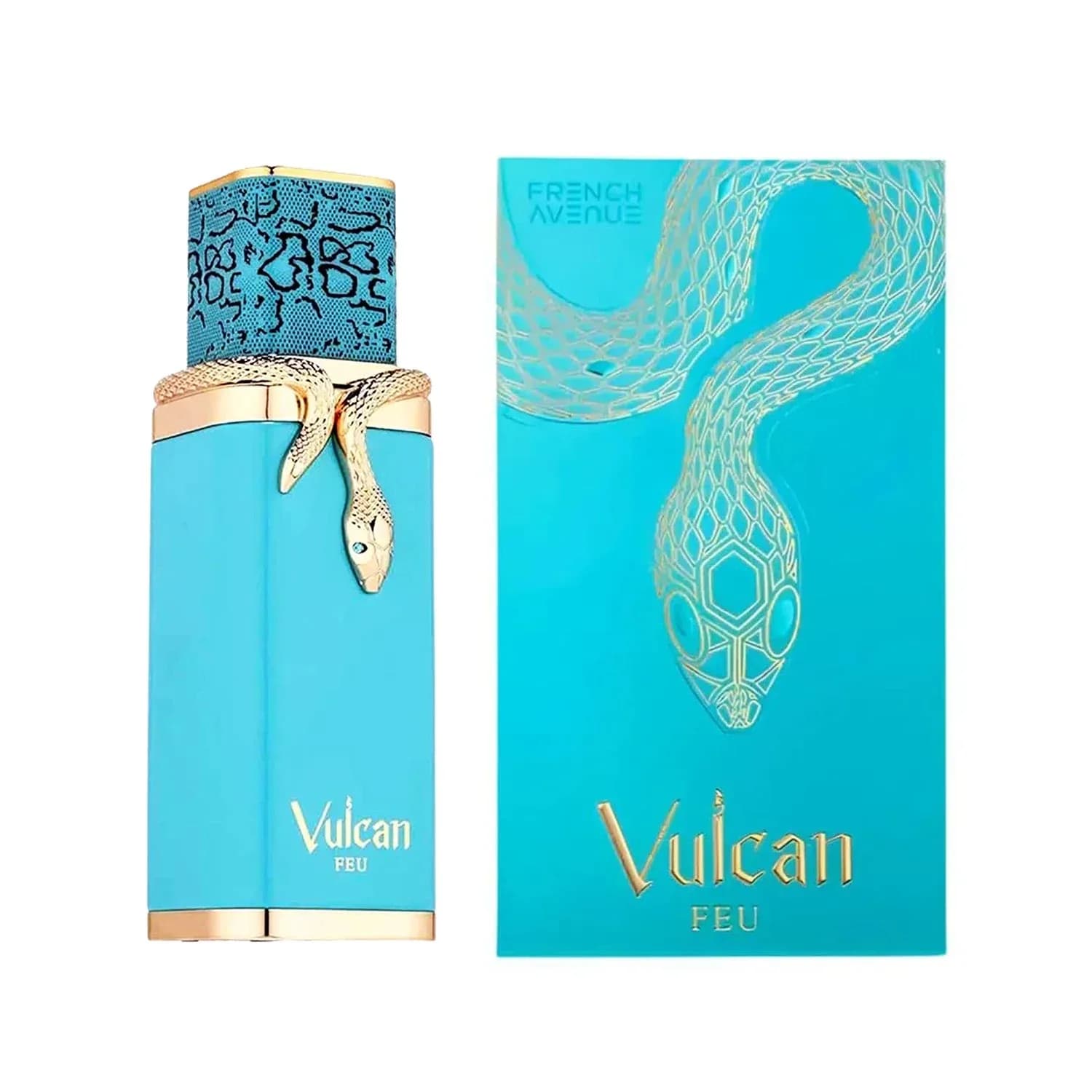 Vulcan Feu French Avenue Eau de Parfum 100 ml · Profumo di lusso unisex · Fragranza intensa e legnosa con tocchi speziati · Aroma sofisticato,