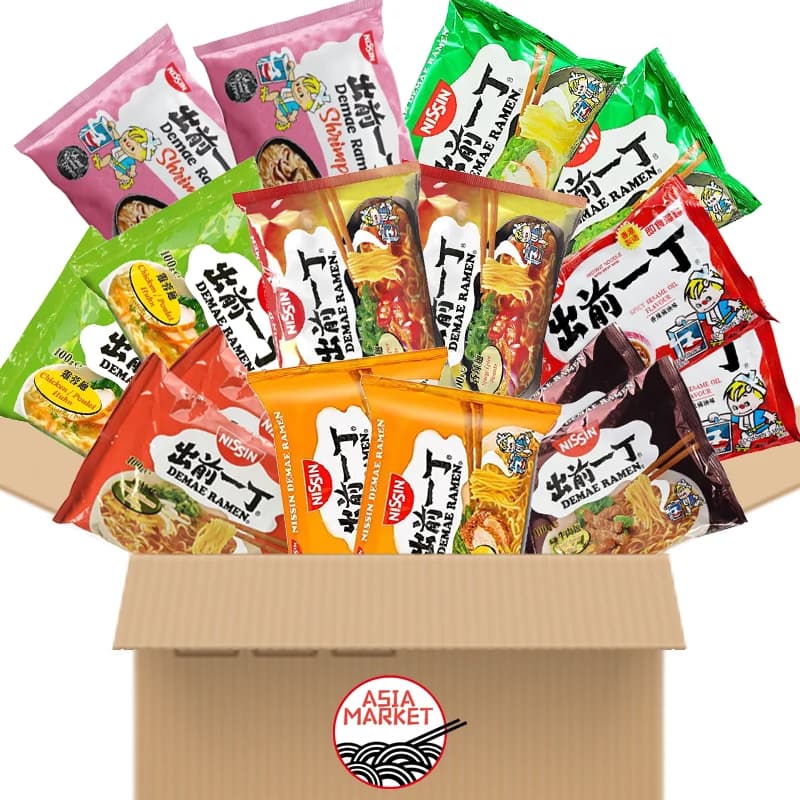 ASIAMARKET 15-20 confezioni Ramen Gourmet Esperienza di cibo asiatico istantaneo, avventura asiatica in un unico pacchetto: gusti esotici di noodle