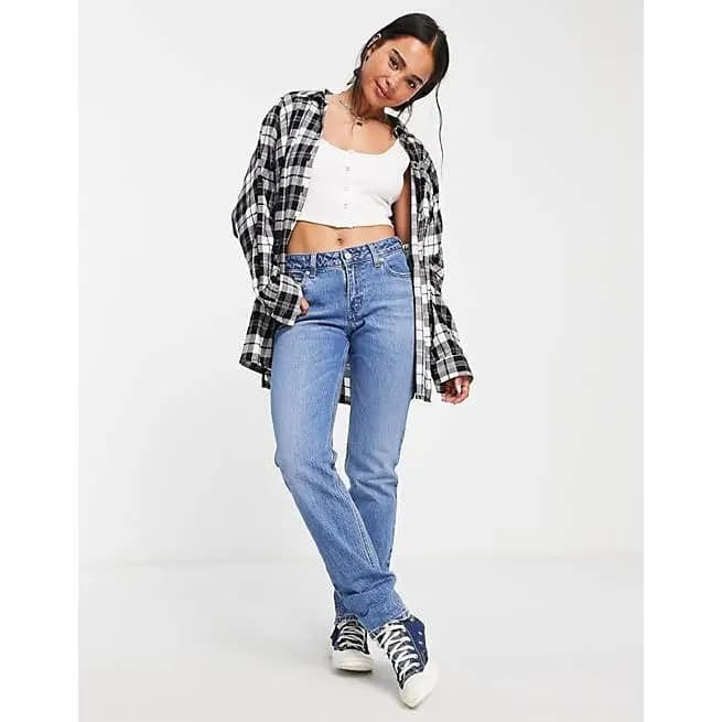 Jeans Bootcut Levi's Low Pitch in Mid Wash Blue - Jeans Levis da Donna