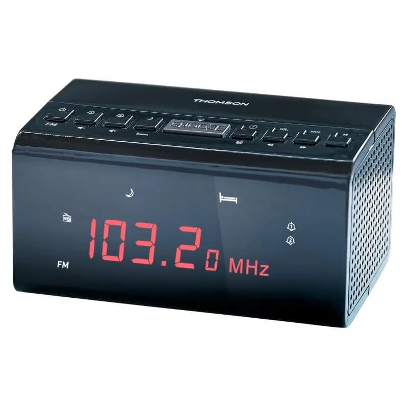 Radio sveglia Thomson cr50 - doppio allarme - colore nero