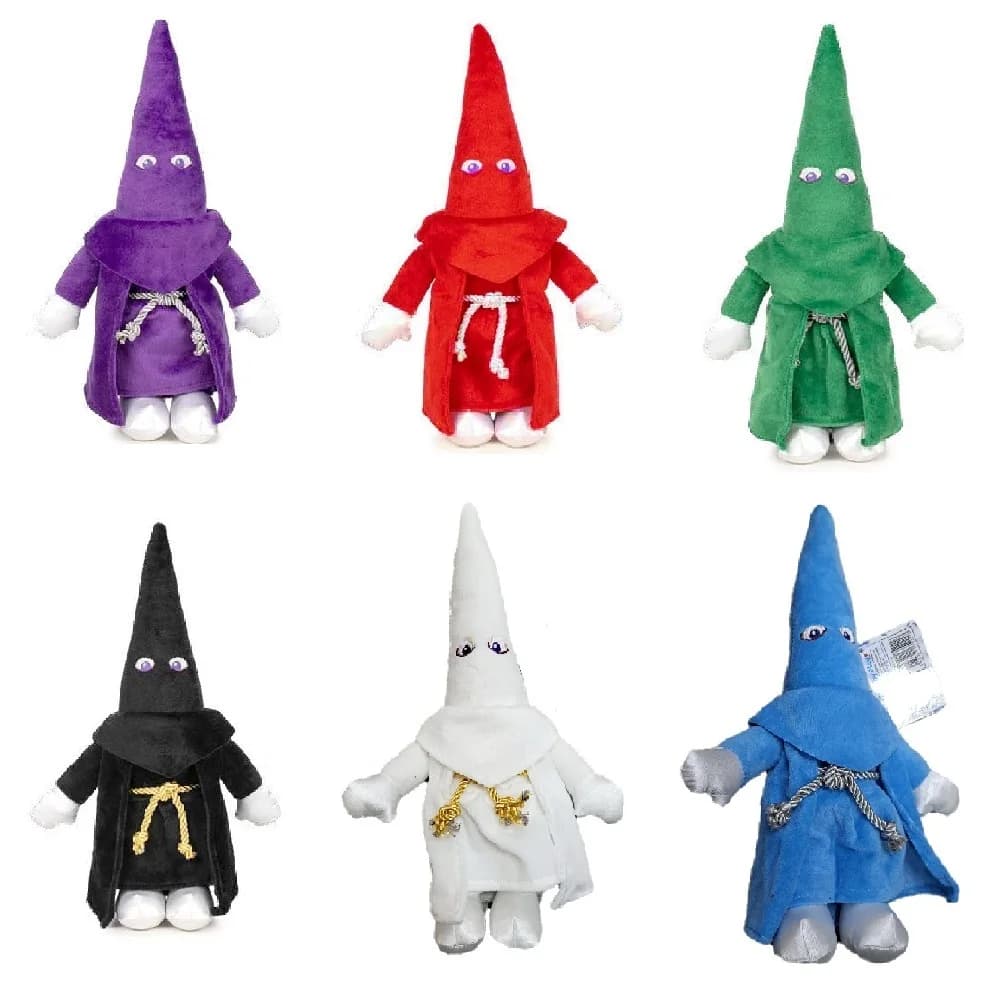 PELUCHE MORBIDO NAZARENO, SETTIMANA SANNA, COLORE NERO, ROSSO, LILLA, VERDE, BIANCO, AZZURRO, MISURE 30x20cm, gioco per gioco, fespu