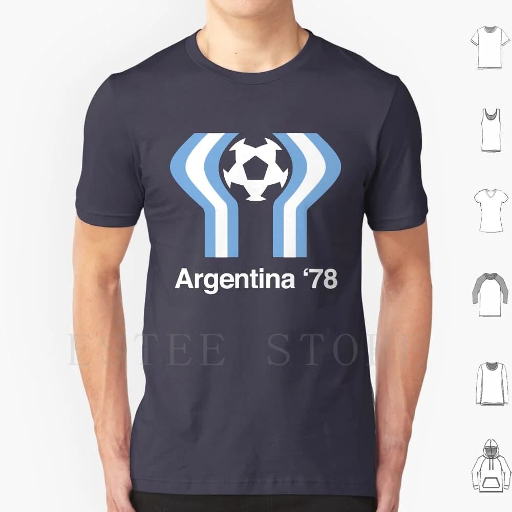Argentina 78 T Shirt cotone uomo stampa fai da te 1978 Argentina Argentina 78 calcio calcio