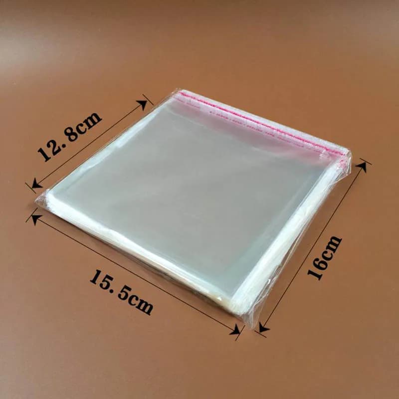 200pcs CD DVD Record sacchetti di plastica custodia per dischi custodia in plastica involucro trasparente sacchetto di imballaggio in Cellophane