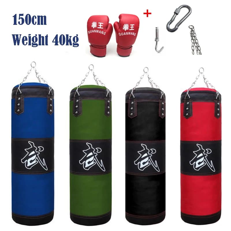 Borsa da boxe pesante per adulti, sacchi di sabbia da palestra professionali, borsa da allenamento Sanda, borsa da boxe resistente Muay Thai,