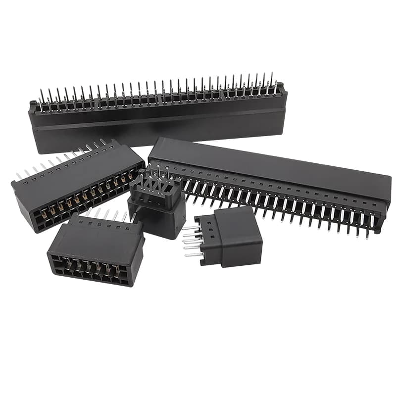 10 pz Bordo Slot Per Scheda Connettore Passo 2.54mm 6/8/10/12/14/16/20/22/24/26/30/36/40P-98 Spille Dito D'oro PCB presa A Passanti Fori