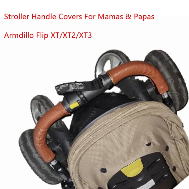 Copertine in pelle per Mamas & Papas Armjuku Flip XT/XT2/XT3 Passeggino Carrozzina Maniglia Custodia Bracciolo Custodia protettiva Accessori