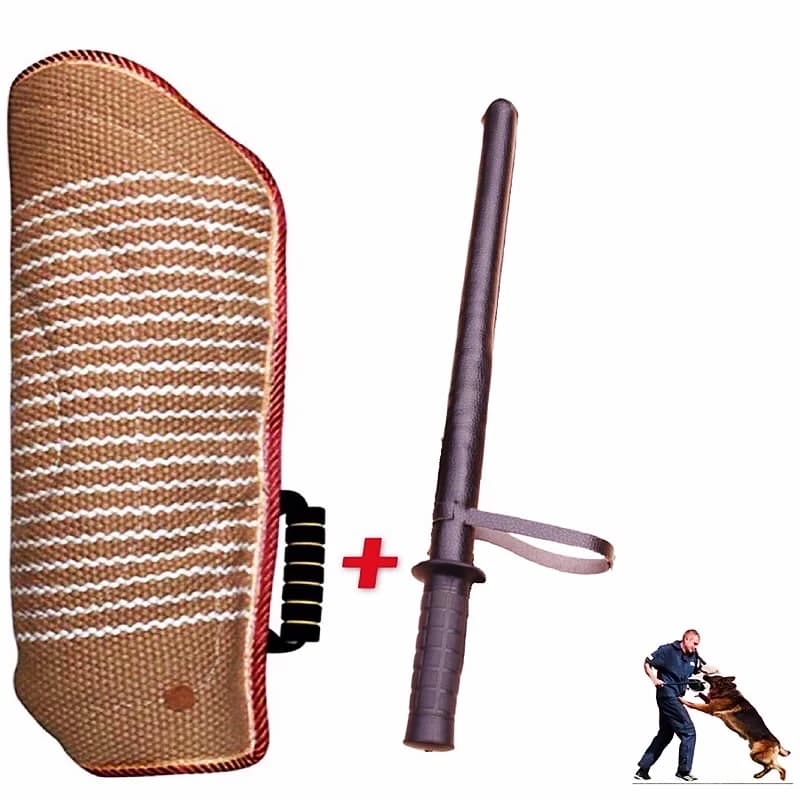 Manicotti per morso di cane ispessiti in iuta, bastoncino per morso, cane di guardia, forniture per addestramento del cane della polizia Prodotti per