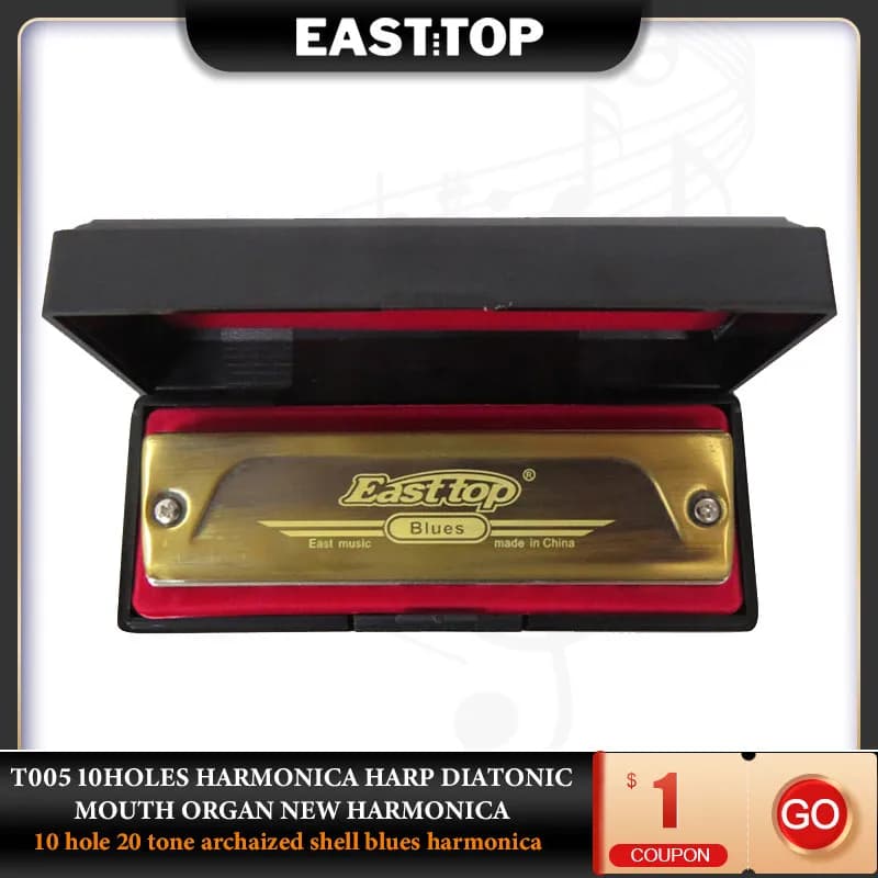EASTTOP T005 10 fori armonica arpa bocca diatonica organo nuova armonica strumenti musicali professionali