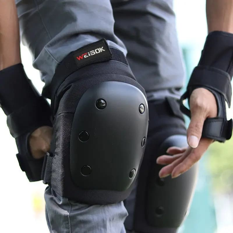 1 paio professionale di alta qualità addensare sci snowboard pattinaggio a rotelle addensare ginocchiera protezione tutore ginocchiera sportiva