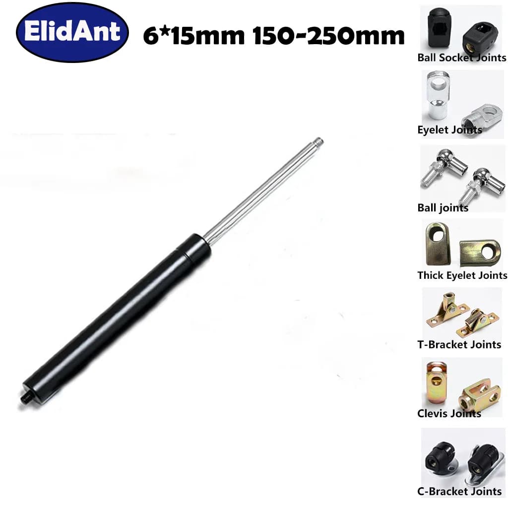 1 pz 250N 150-250mm puntoni a Gas universali stoccaggio copriletto cassette degli attrezzi supporto per sollevamento armadio cerniere da cucina panca