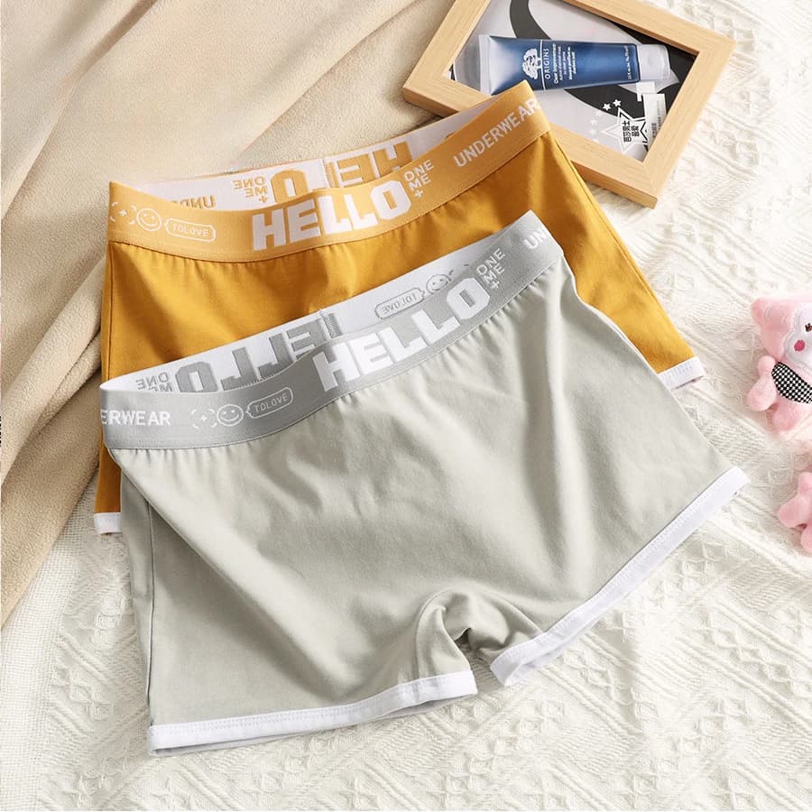 Pantaloni sportivi da donna in cotone Pantaloni di sicurezza Boxer Mutandine Cintura da lettera Pantaloncini boxer taglie forti Intimo sportivo per