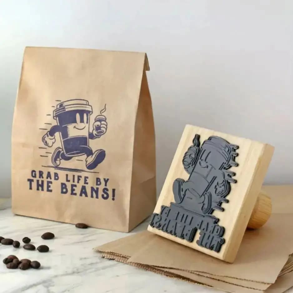 Timbro in Legno Personalizzato per Matrimonio, Sigillo per Inviti, Logo Aziendale e Confezioni, Sigillo Personalizzato per Branding, Timbro con Logo