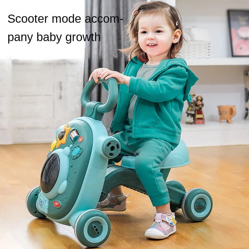 Passeggino Multifunzione 3-in-1 LazyChild per Bambini, Girello Regolabile in Plastica, Dropshipping