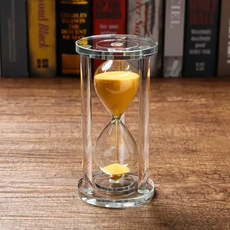15-60 minuti clessidra timer da sabbia cucina scuola moderna cristallo ore vetro clessidra sabbia orologio timer da tè decorazione della casa regalo