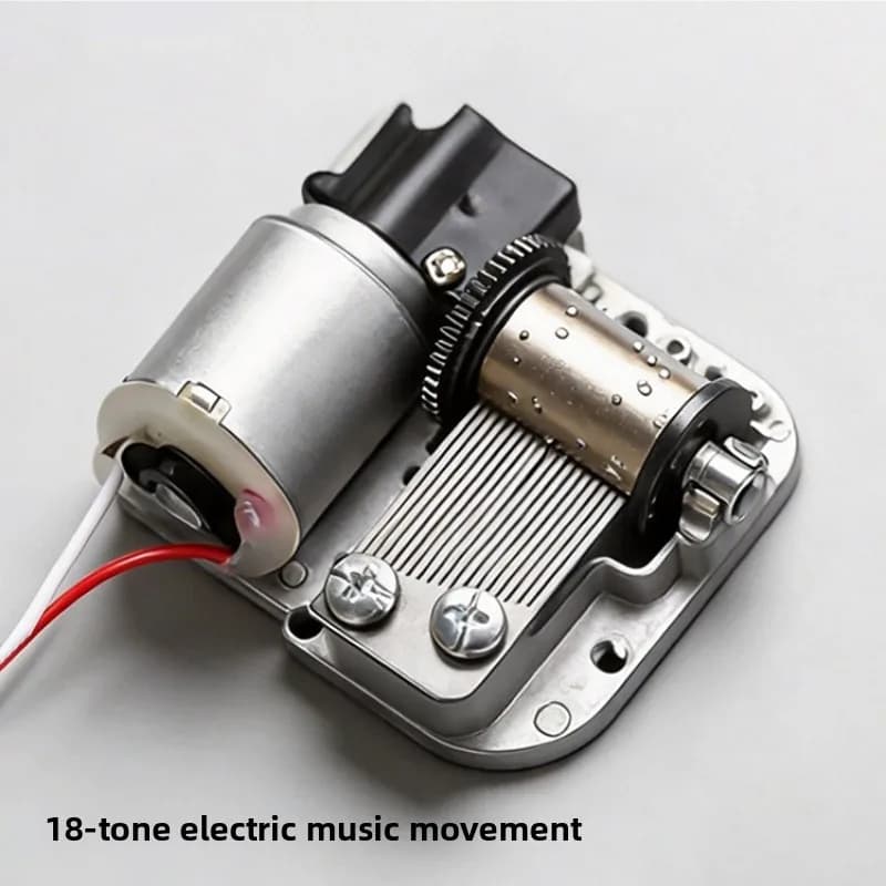 Movimento Musicale Elettrico 1.5V in Metallo, Mini Carillon Fai-da-te, Regalo Musicale Meccanico Decorativo da Collezione per Compleanni di Ragazze,