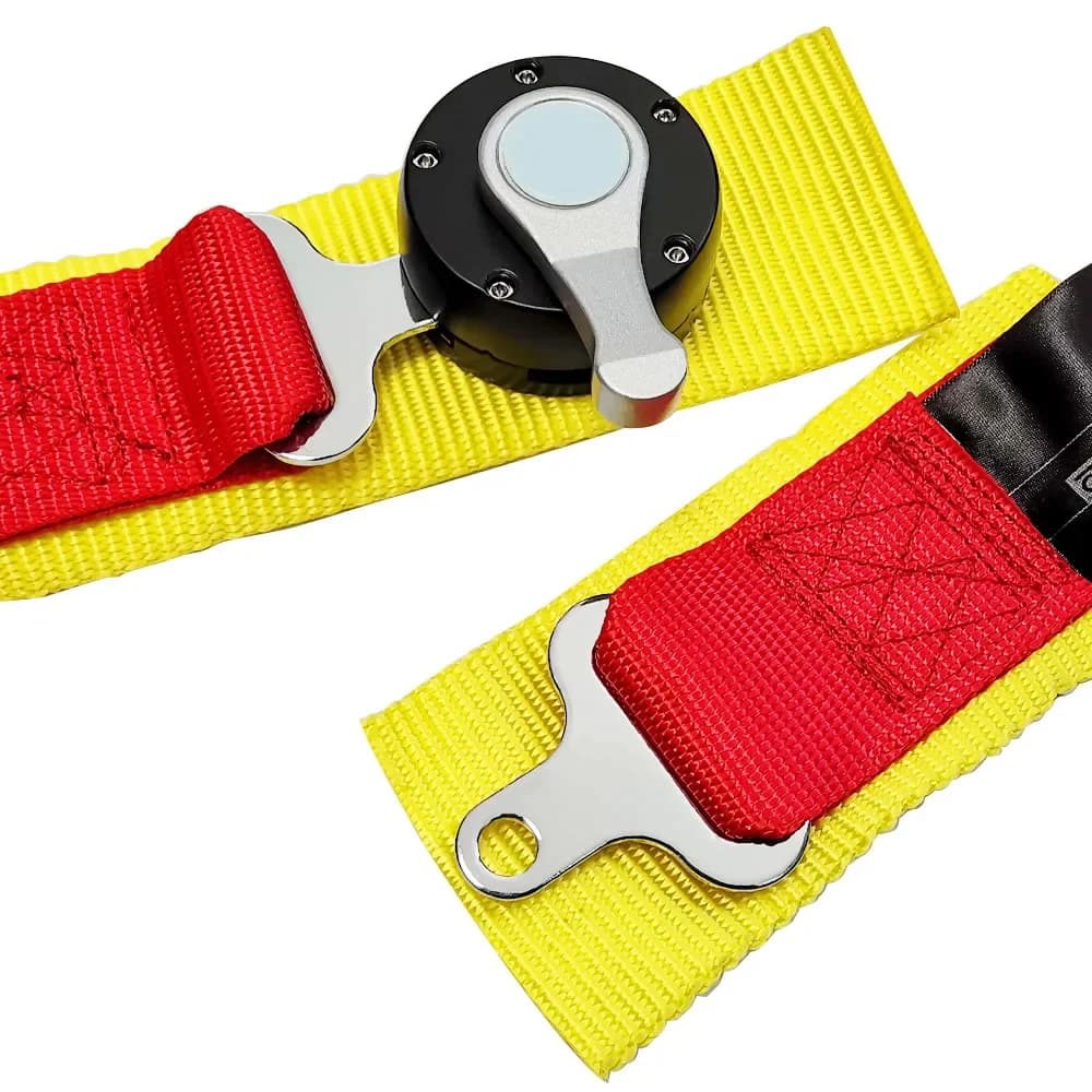 Imbracatura di sicurezza per auto da 3 pollici Cintura di sicurezza automatica universale Camlock a 4 punti Tracolla di sicurezza da corsa con sgancio