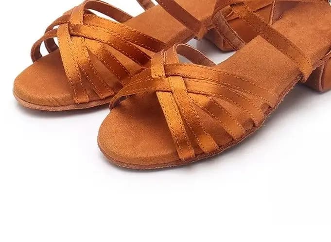 Scarpe da ballo latino per bambine, scarpe da ballo da sala per bambini, scarpe da ballo per salsa e tango, scarpe da allenamento con suola morbida e