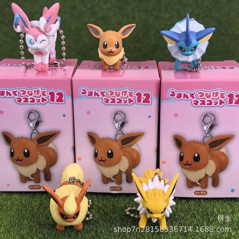 Simpatiche Figure Anime Cartoon Charizard Eevee, Giocattoli Blind Box, Modellini, Ciondoli, Portachiavi, Decorazioni per Borse, Mystery Box, Regali a