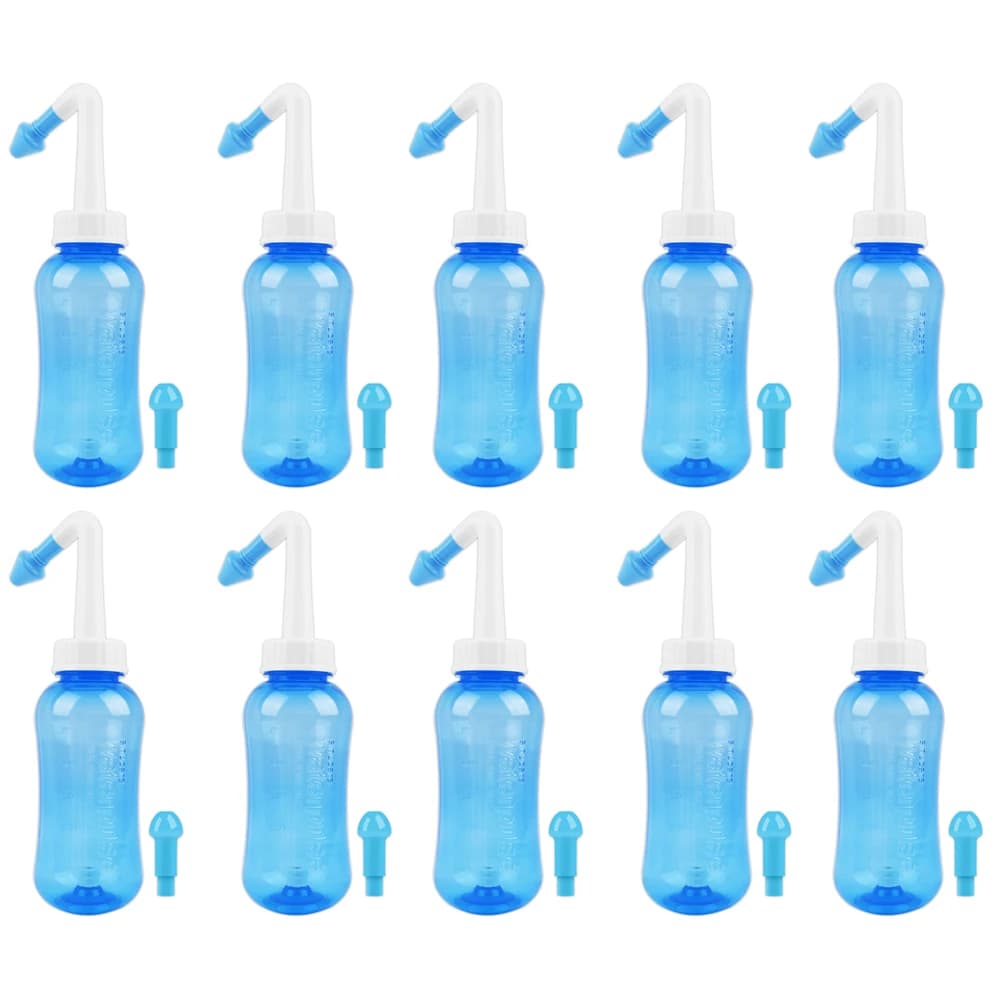 1-10 Pezzi Irrigatore Nasale Spray per Lavaggio Nasale Neti Pot per Risciacquo Nasale, Prevenzione Sinusite Rinite, Trattamento Salute 300/500ML