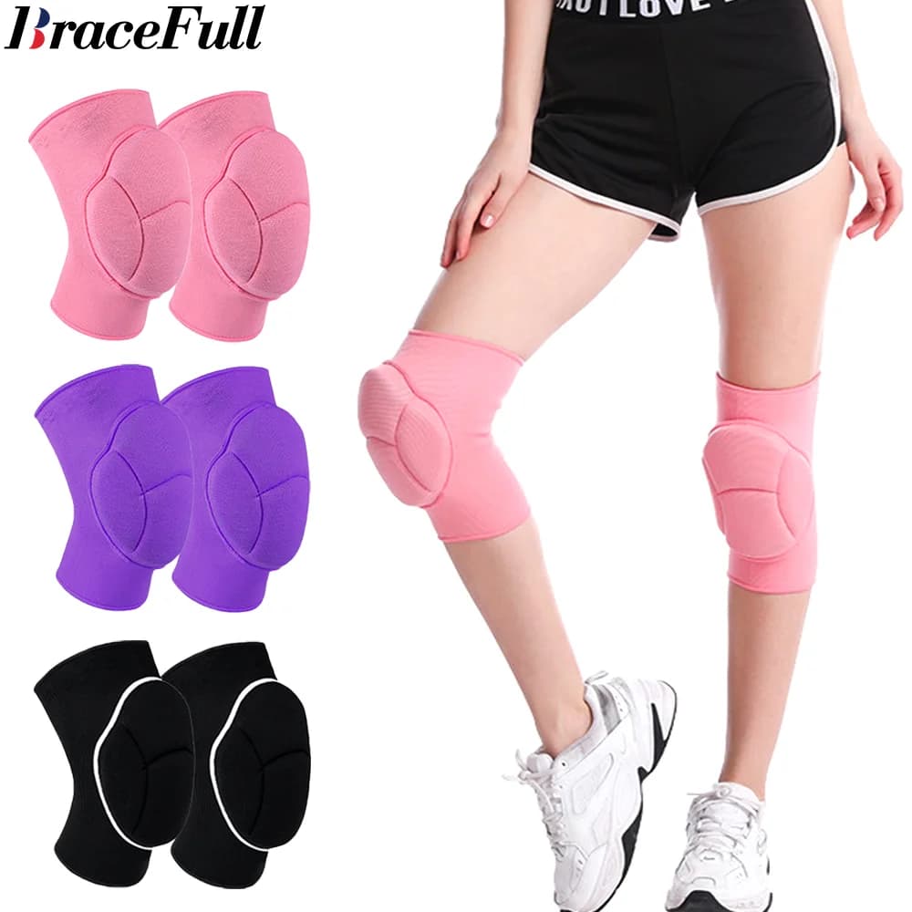 1 paio di ginocchiere antiscivolo ginocchiere morbide manica di compressione per pallavolo basket corsa calcio ciclismo donna uomo