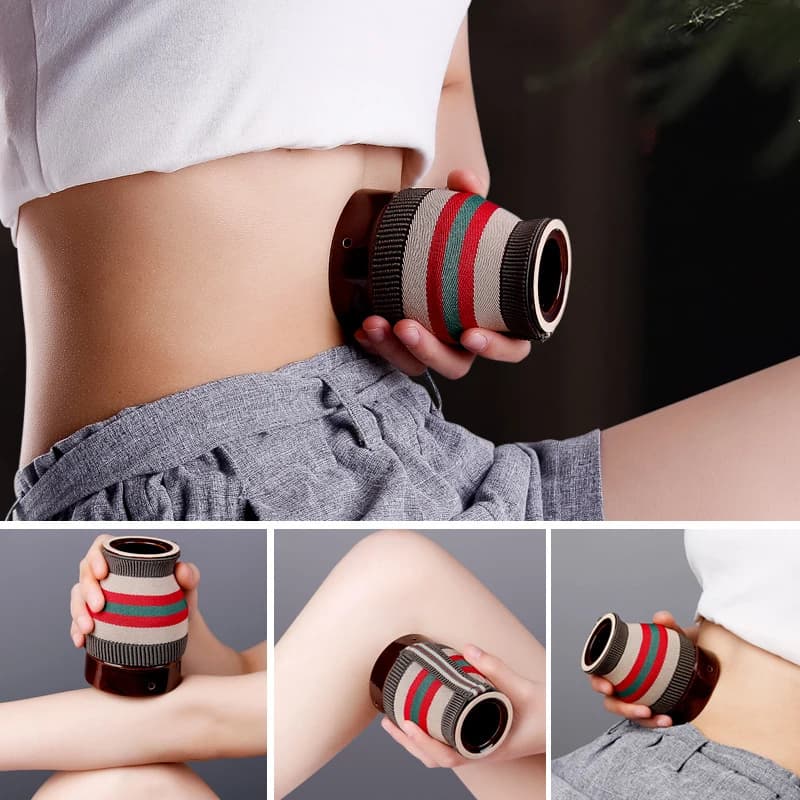 Moxa Terapia Massaggiatore Caldo Argilla Gua Sha Raschietto Tazza Ceramica Moxibustione Vaso Rilassamento Muscolare Rilassamento Del Corpo Assenzio