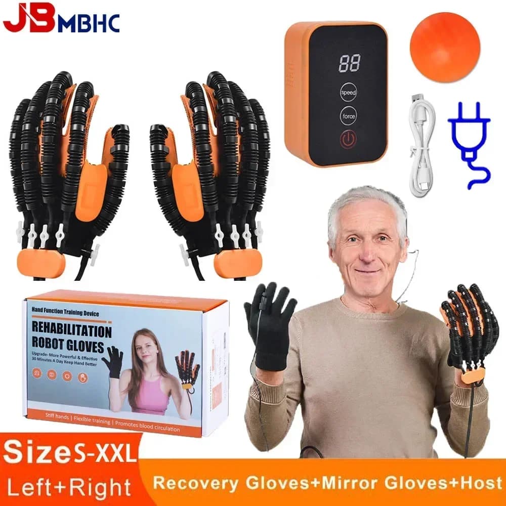 Guanti per fisioterapia per riabilitazione delle mani Guanti per robot per riabilitazione Dispositivi per terapia delle mani per emiplegia
