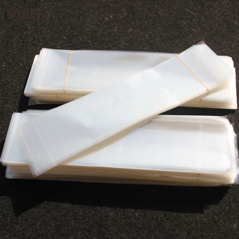 200 Pezzi Sacchetti Trasparenti in Plastica OPP, Larghezza 8-9cm, Apertura Superiore, per Caramelle, Giocattoli, Regali, Utensili da Giardino