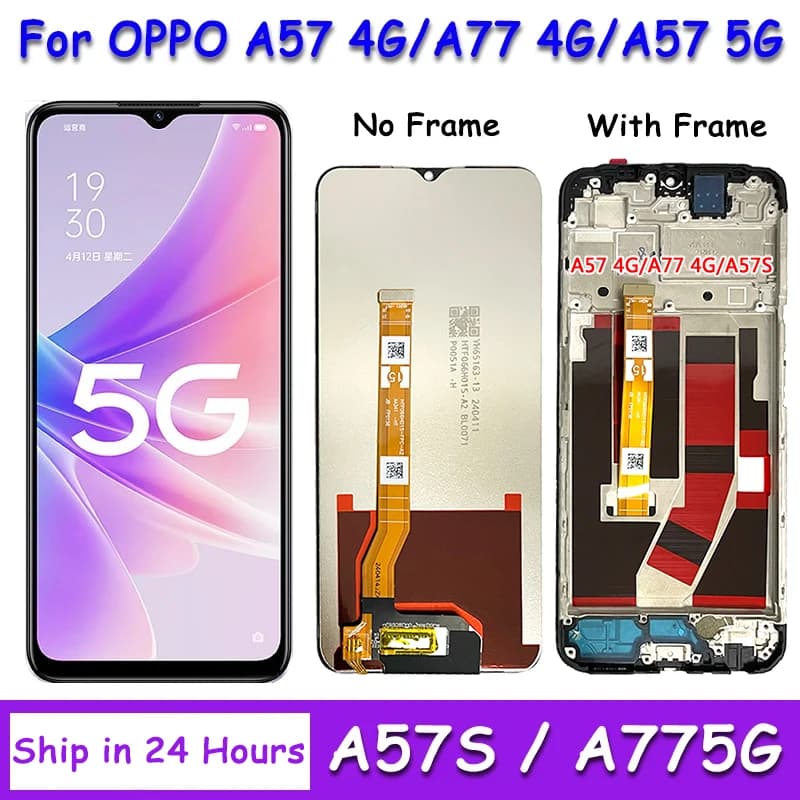 Schermo da 6,56'' per Oppo A57 A77 4G/5G CPH2387 PFTM20 CPH2385 CPH2339 LCD A57S Display + pannello touch digitalizzatore di ricambio