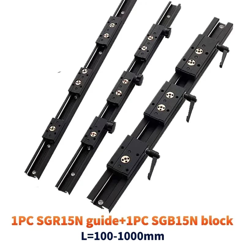 Guida lineare integrata a doppio asse 38 mm SGR15N Scivolo a rulli 1 set: 1 blocco SGB15N e 1 guida SGR15N Lunghezza 300 400 500 600 700 800