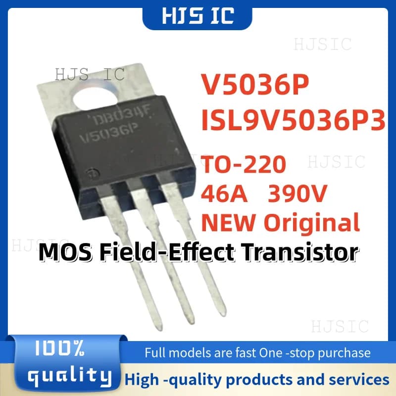 5-10-20 Pezzi 100% Originale Nuovo di Zecca e di Qualità ISL9V5036P3 V5036P TO-220 46A 390V Transistor a Effetto di Campo MOS
